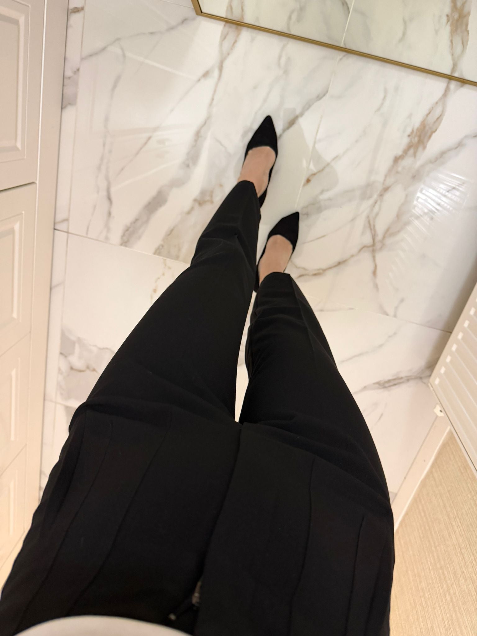 Siyah Pensli Havuç Pantolon KL1153