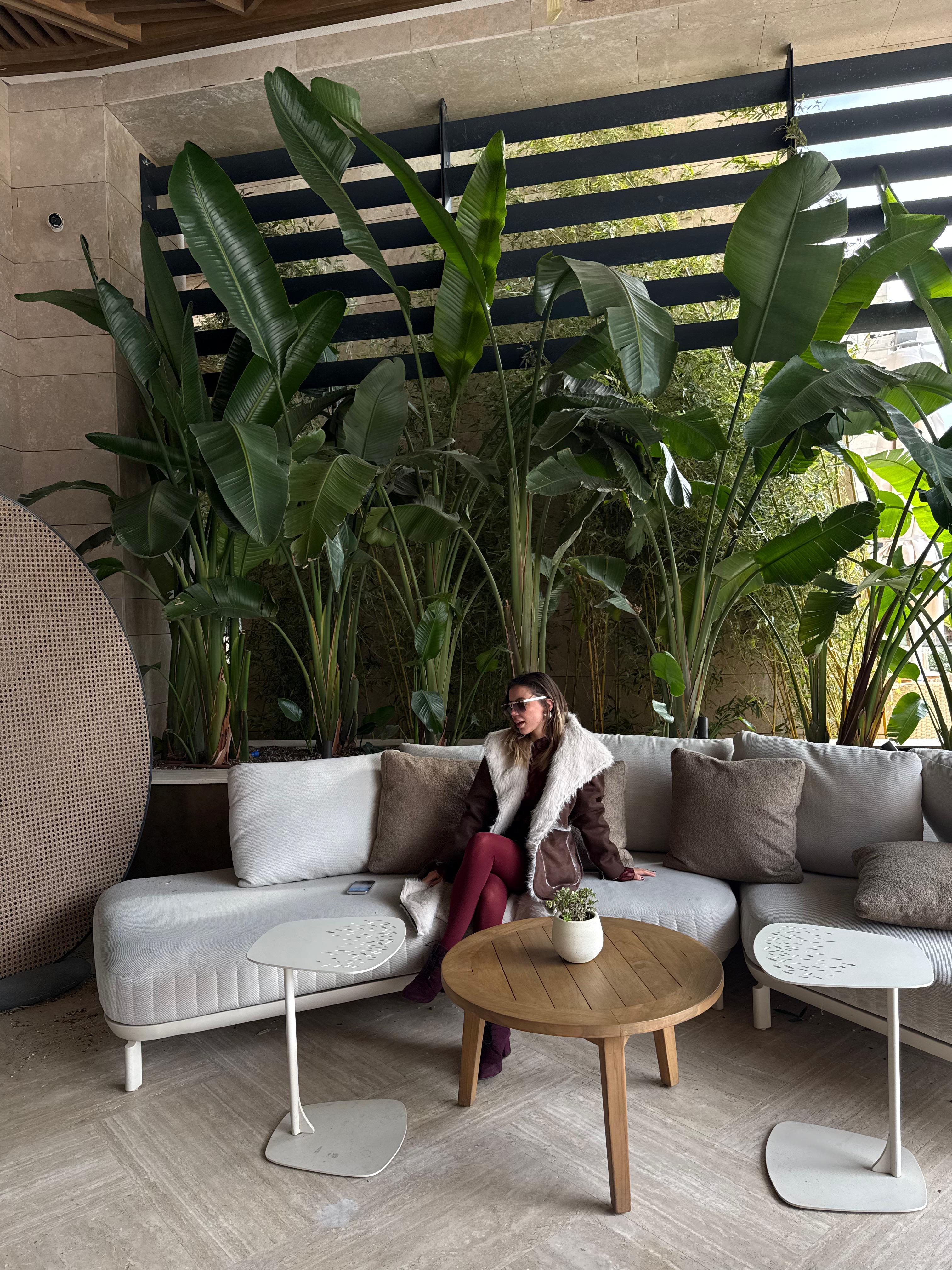 Kahverengi Çift Taraflı Suni Süet-Kürk Kaban KF7663