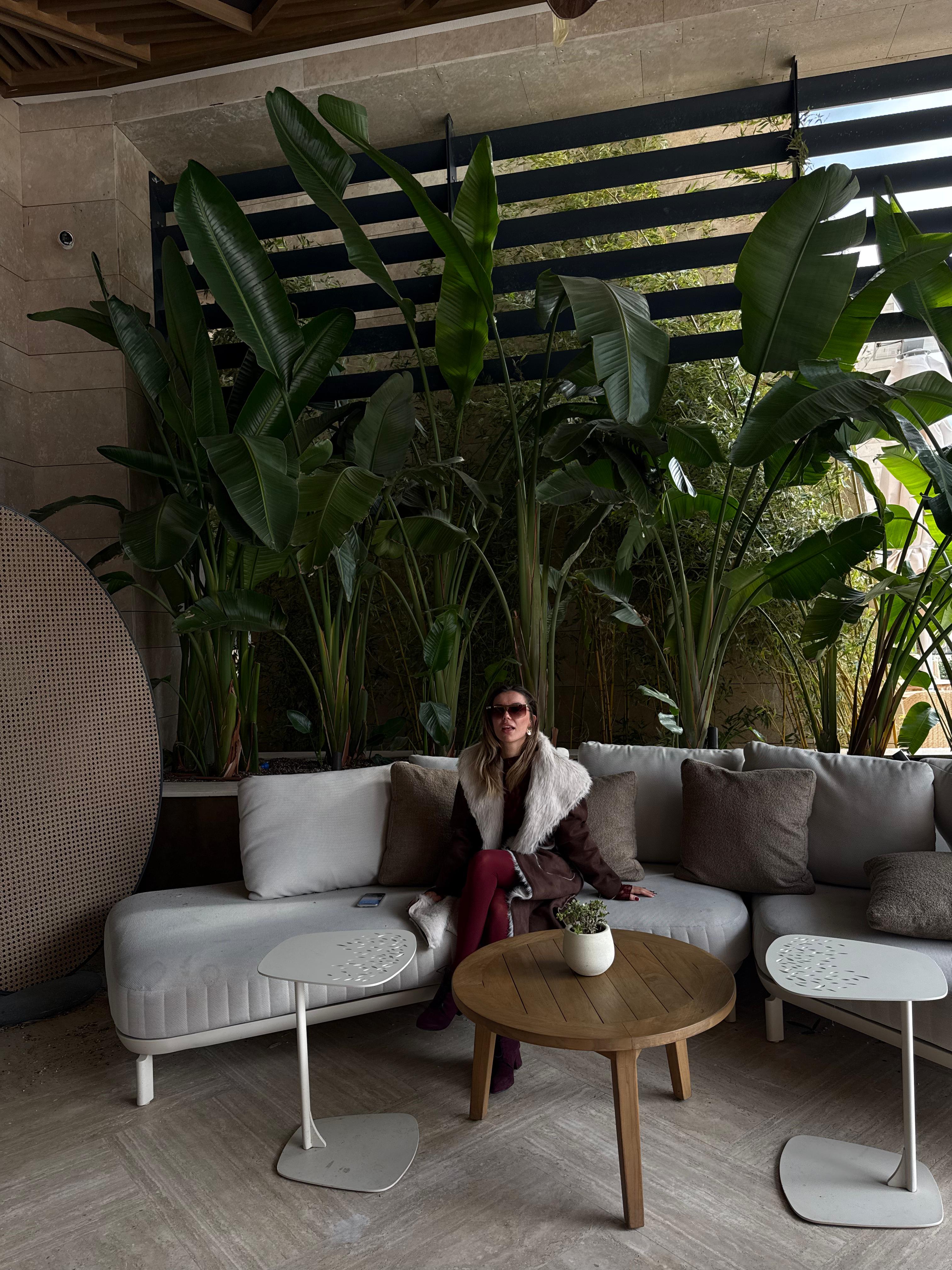 Kahverengi Çift Taraflı Suni Süet-Kürk Kaban KF7663