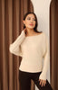 Bej Kayık Yaka Yarasa Kol Bluz FC0109
