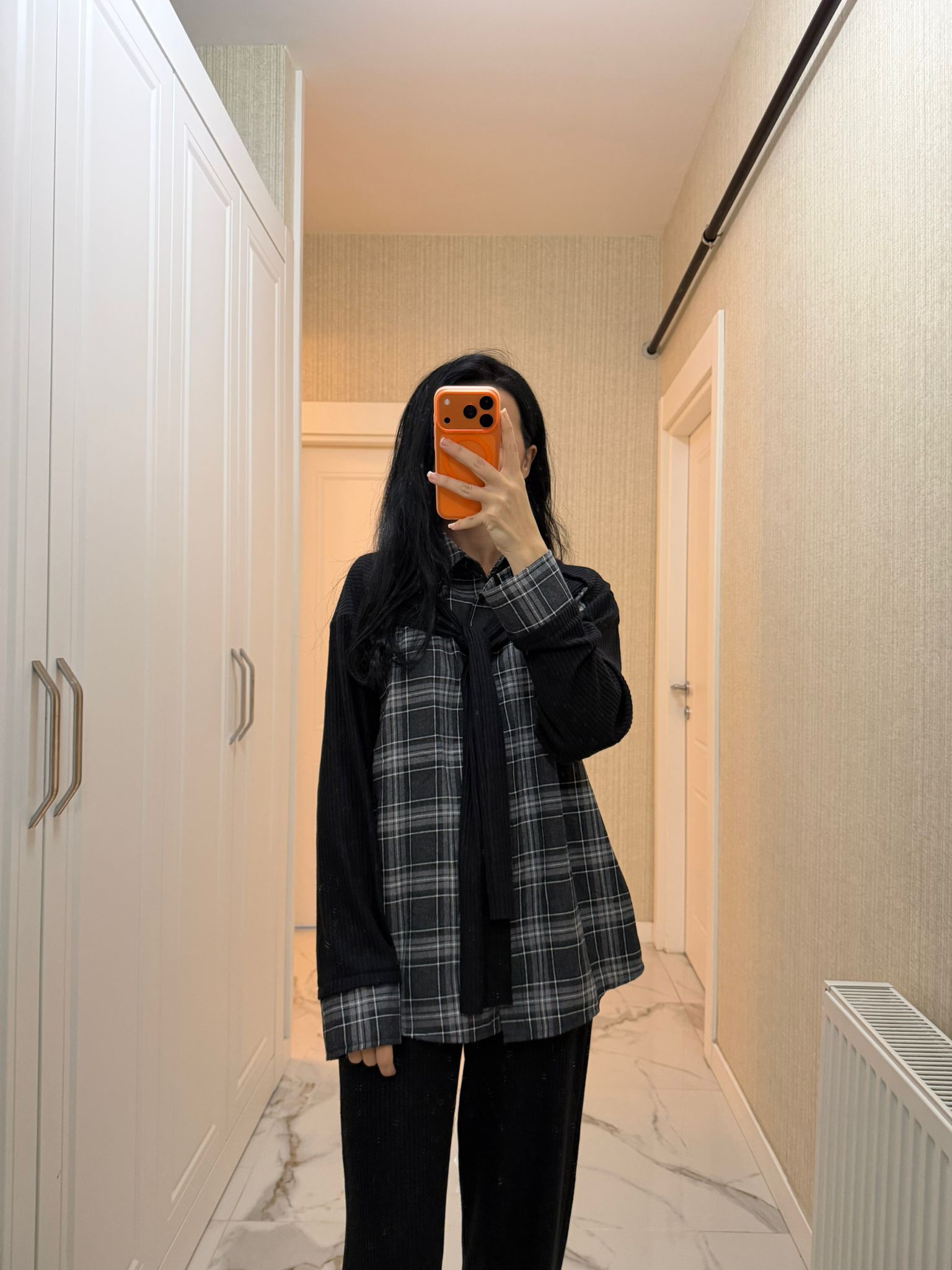 Siyah Ekose Kaşkorse Takım KF-7654